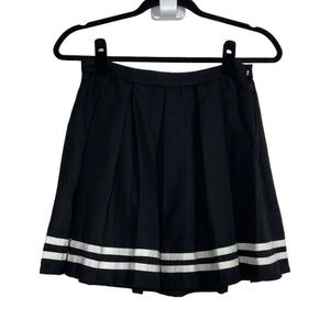 Hot Topic Skirt Pleated Striped Cheer Goth Grunge